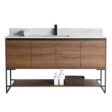 Fine Fixtures 60 Inch Bathroom Vanity - Modern and Elegant Design