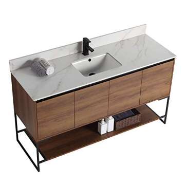 Fine Fixtures 60 Inch Bathroom Vanity - Modern and Elegant Design