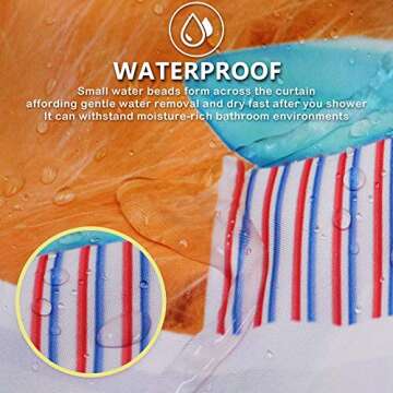 Colorful Star Funny Cartoon Shower Curtain with Hooks Polyester Fabric Waterproof Decorative Bathing Curtain Sets for Kids Bathroom Accessories 60"x72" - Bad Cat