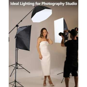 Skytex Softbox Lighting Kit(3Pack) for Professional Photography and Video Recording
