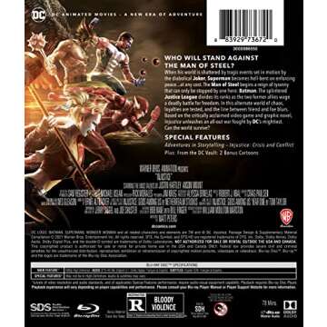 Injustice Blu-ray - Epic DC Animated Adventure