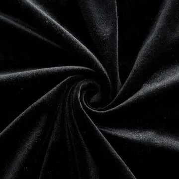 MaiMaiSuan Black Velvet Fabric by The Yard,1 Yard 60" Wide Soft Stretchy Velvet Cloth for Upholstery Sofa Chair Cover,DIY Sewing,Costume,Craft,Curtain