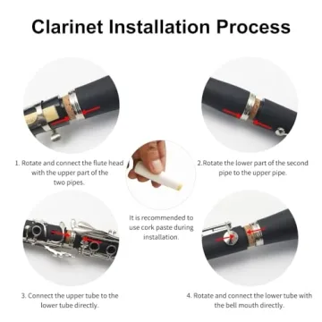 Yasisid Bb Clarinet Beginner Band Instrument with Accessories