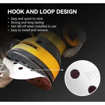 SATC 72 PCS 5 Inch Sanding Discs for Efficient Sanding