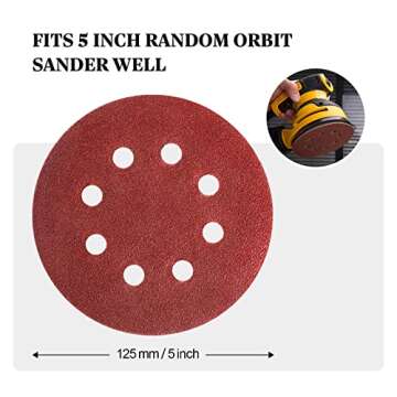 SATC 72 PCS 5 Inch Sanding Discs for Efficient Sanding