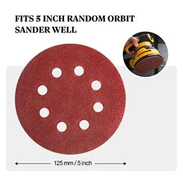 SATC 72 PCS 5 Inch Sanding Discs for Efficient Sanding