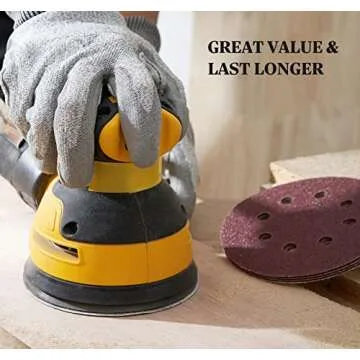 SATC 72 PCS 5 Inch Sanding Discs for Efficient Sanding