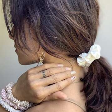Mulberry Park Silk Scrunchies - 100% Pure Luxurious Hair Care