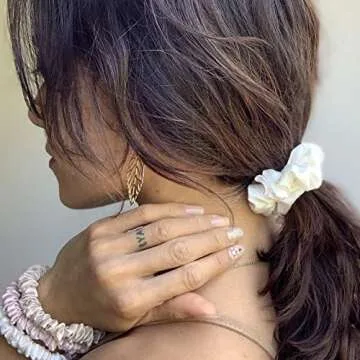 Mulberry Park Silk Scrunchies - 100% Pure Luxurious Hair Care