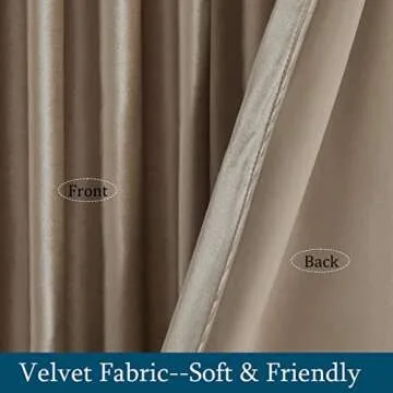 Luxurious PRIMROSE Taupe Velvet Curtains for Home Decor
