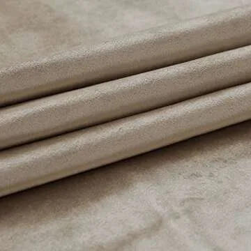 Luxurious PRIMROSE Taupe Velvet Curtains for Home Decor