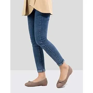 MaxMuxun Women's Faux Suede Flats - Comfortable & Stylish