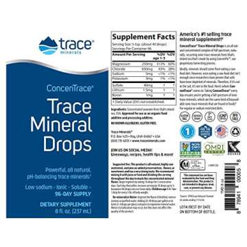 Trace Minerals Concentrace Drops - 72 Ionic Minerals for Health