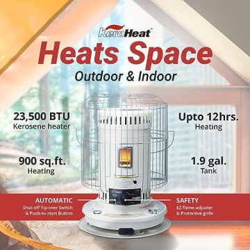 Sengoku 23500 BTU Portable Kerosene Heater Indoor Outdoor Use