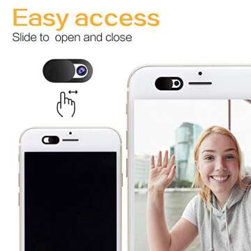 imluckies Webcam Cover 6 Pack - Ultra-Thin Privacy Solution