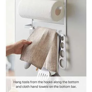 YAMAZAKI Home Kitchen Rack - Magnetic Organizer Storage