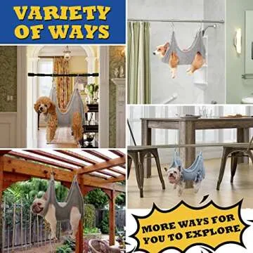 MAIYOUWENG Dog Grooming Kit - Hammock, Harness, Nail Clipper for Cats and Dogs, Claw Care (S)