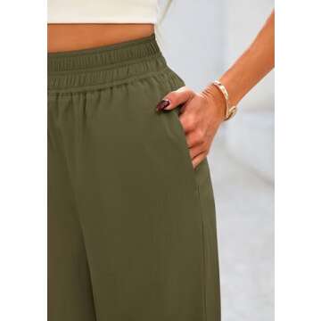 PRETTYGARDEN Women’s Wide Leg Pants with Pockets - Stylish Comfort