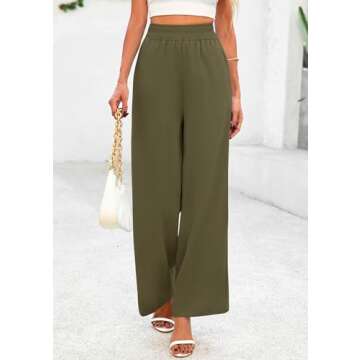 PRETTYGARDEN Women’s Wide Leg Pants with Pockets - Stylish Comfort