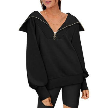 EFAN Women's Half Zip Pullover - Chic Comfort for All