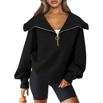 EFAN Women's Half Zip Pullover - Chic Comfort for All
