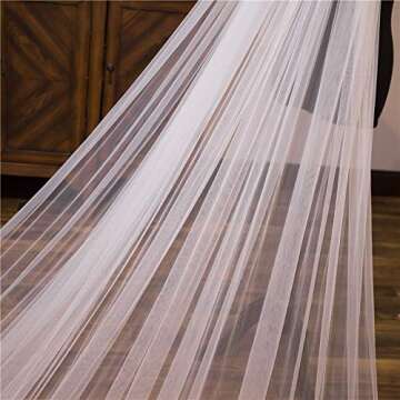 Luxurious Pefantal Lace Wedding Veil for Brides