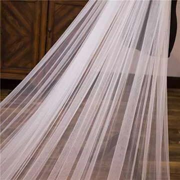 Luxurious Pefantal Lace Wedding Veil for Brides
