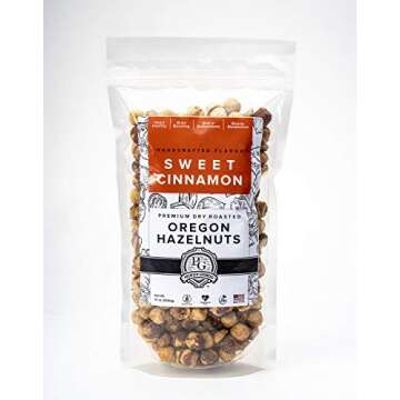 Premium Dry Roasted Hazelnuts with Sweet Cinnamon