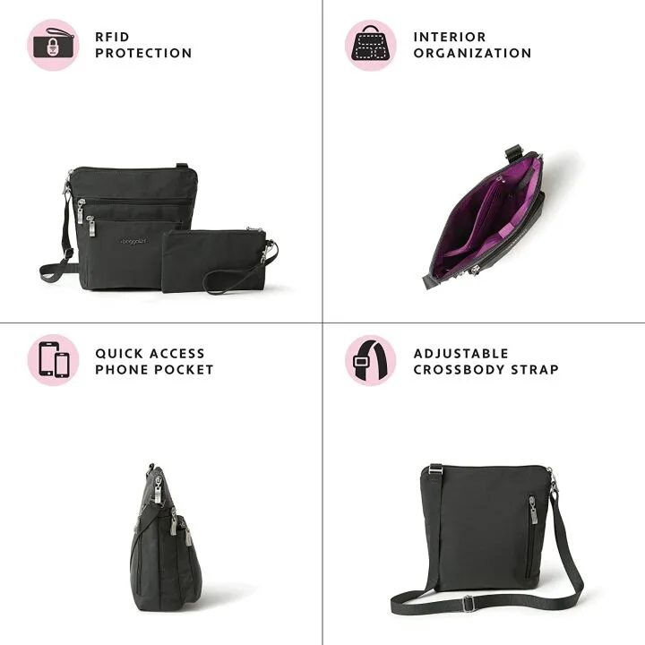 Baggallini RFID Pocket Crossbody Travel Bag