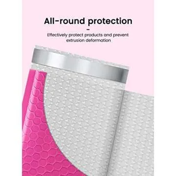 Pink Bubble Mailers 4x8 Inch - GSSSUSA 50 Pack