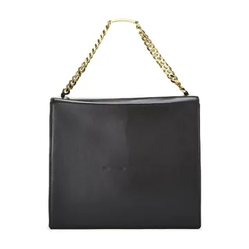 Chanel Black Lambskin CC Flap Handbag in Pre-Loved Condition