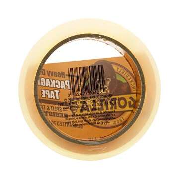 Gorilla Heavy Duty Packing Tape, 1.88" x 40 yd, Clear, 6-Pack
