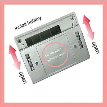 DEEIRAO Home Keyhole Infrared PIR Wireless Auto Sensor Motion Detector LED Light lamp for Kitchen Hallway Stairway Silver