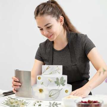 50Pcs Dried Pressed Flowers for Crafting and DIY Gifting