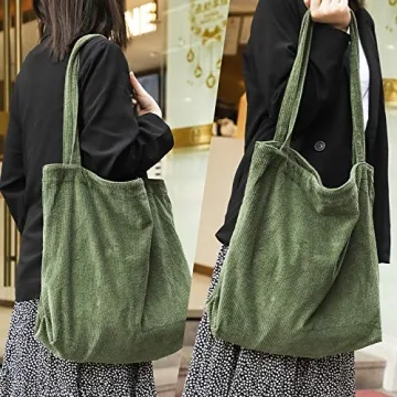 Etercycle Corduroy Tote Bag - Stylish & Spacious