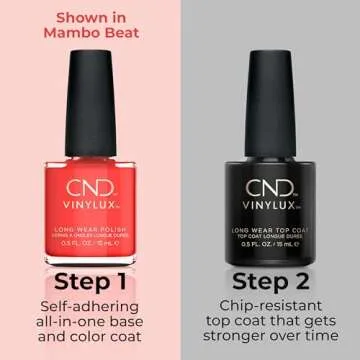 CND Vinylux Longwear Coral Nail Polish, Gel-like Shine & Chip Resistant Color, Tropix, 0.5 fl. oz