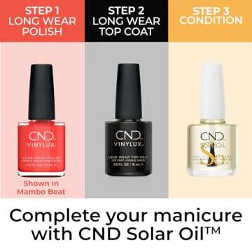 CND Vinylux Longwear Coral Nail Polish, Gel-like Shine & Chip Resistant Color, Tropix, 0.5 fl. oz