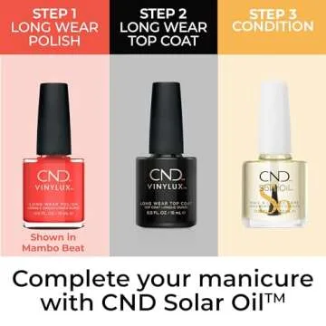 CND Vinylux Longwear Coral Nail Polish, Gel-like Shine & Chip Resistant Color, Tropix, 0.5 fl. oz