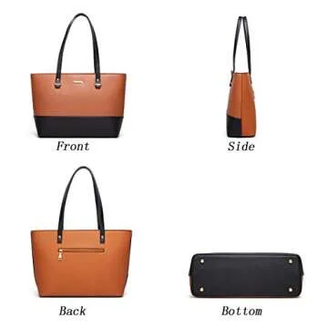 Women Fashion Handbags Wallet Tote Bag Shoulder Bag Set 4pcs