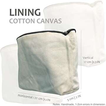 HAPPYHEIDI Floral Corduroy Canvas Travel Makeup Bag