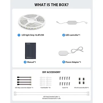 Maxonar LED Strip Lights for Smart Home Ambiance