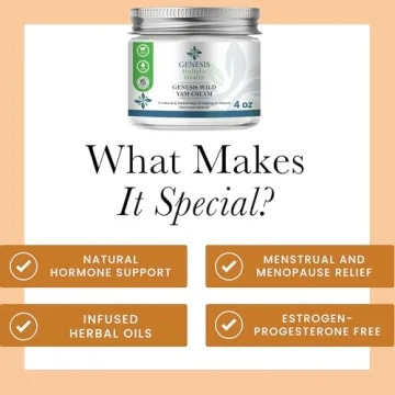 Genesis Wild Yam Cream for Hormonal Support & Relief