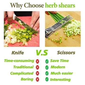 5-Blade Herb Scissors for Effortless Cooking