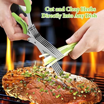 5-Blade Herb Scissors for Effortless Cooking