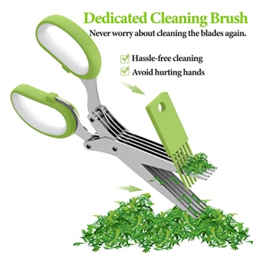 5-Blade Herb Scissors for Effortless Cooking