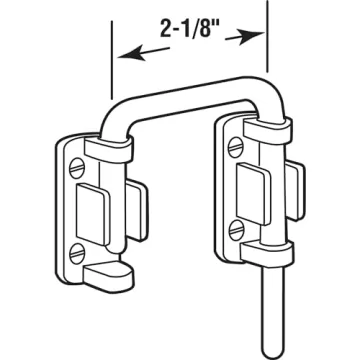 Prime-Line U 9847 Sliding Door Lock for Enhanced Security