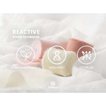 Vitalizart Silk Ribbon Fringe for Elegant Crafting and Gifting