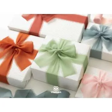 Vitalizart Silk Ribbon Fringe for Elegant Crafting and Gifting