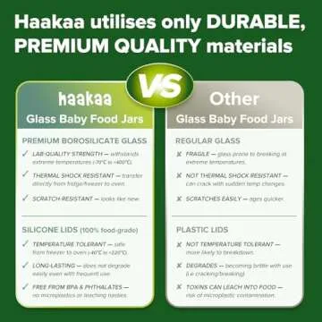 Haakaa Reusable Baby Food Storage Jars – 6pc Set