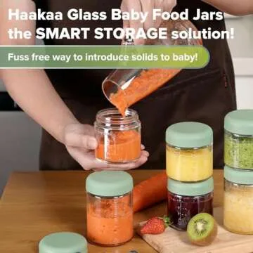 Haakaa Reusable Baby Food Storage Jars – 6pc Set